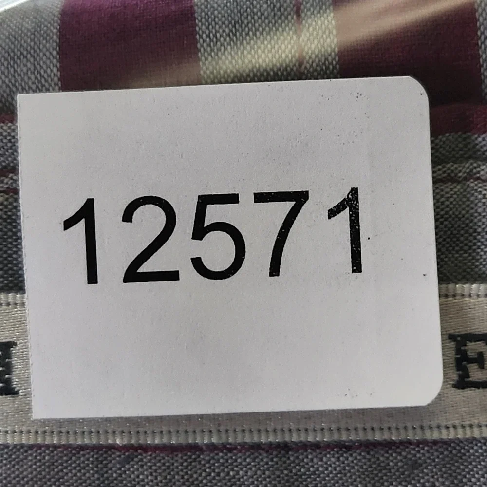 Vintage‎ Levis Silver Label Shirt Mens XL Burgundy Gray Striped Button Up Big E